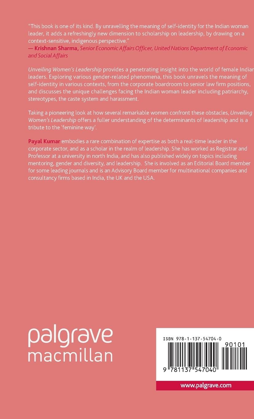 Rückseitencover Unveiling Women's Leadership