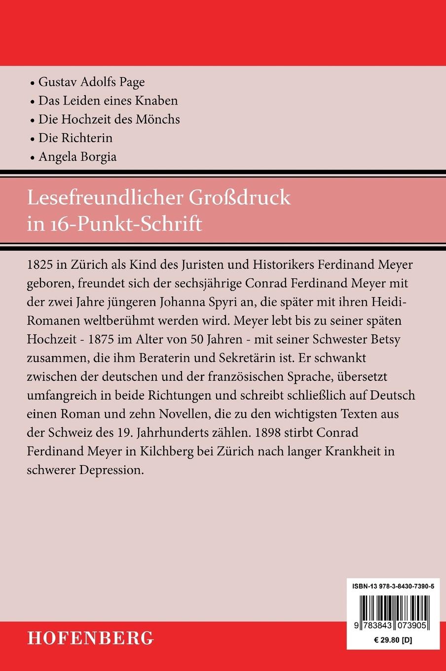 Rückseitencover Novellen II (Großdruck)