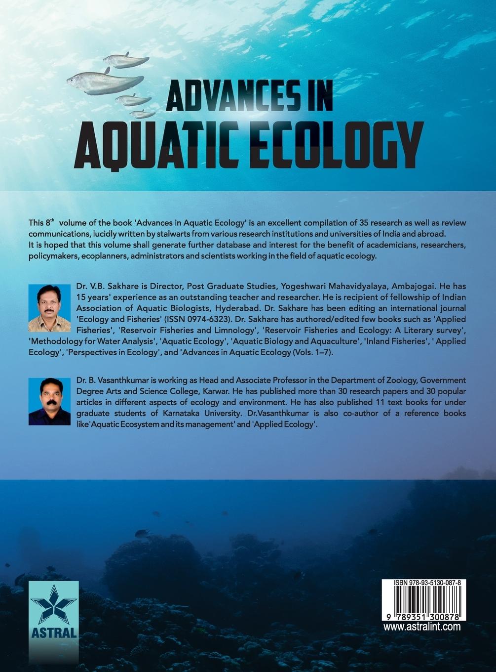 Rückseitencover Advances in Aquatic Ecology Vol. 8