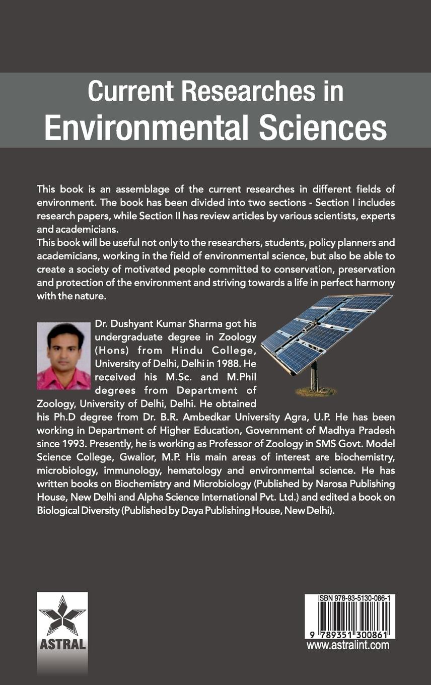Rückseitencover Current Researches in Environmental Sciences