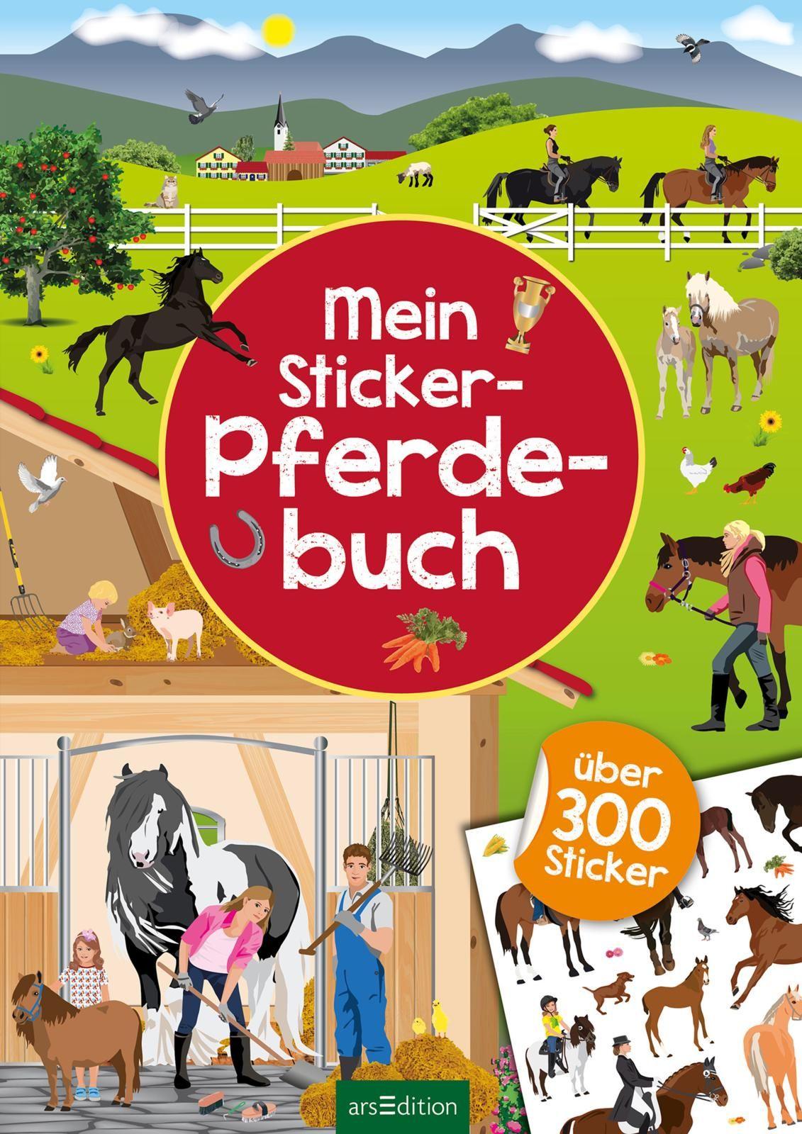Beispielinhalt (Bild) Mein Sticker-Pferdebuch