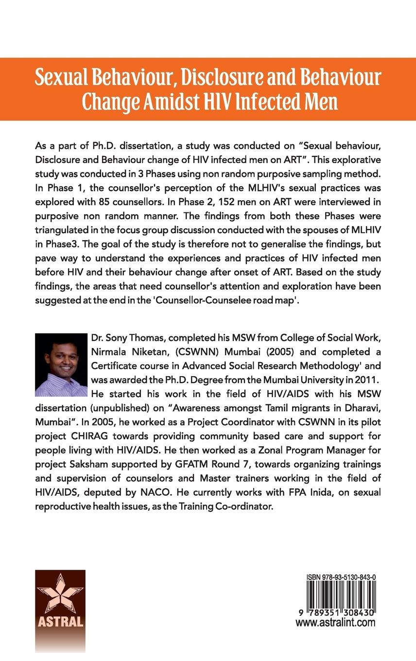 Rückseitencover Sexual Behaviour Disclosure and Behaviour Change Amidst HIV Infected Men