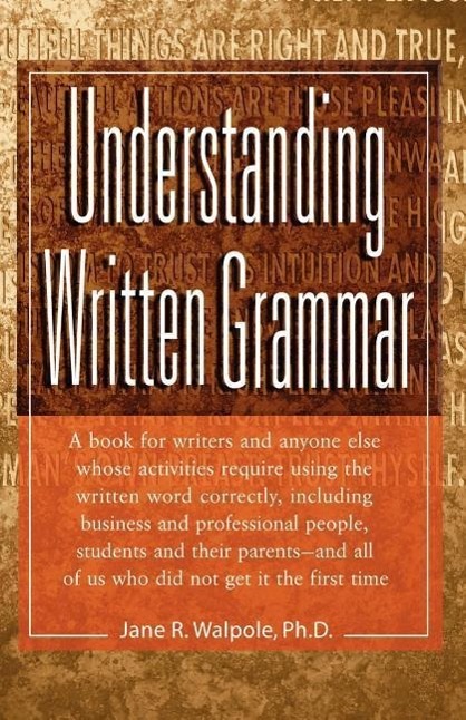 Vorderes Coverbild Understanding Written Grammar