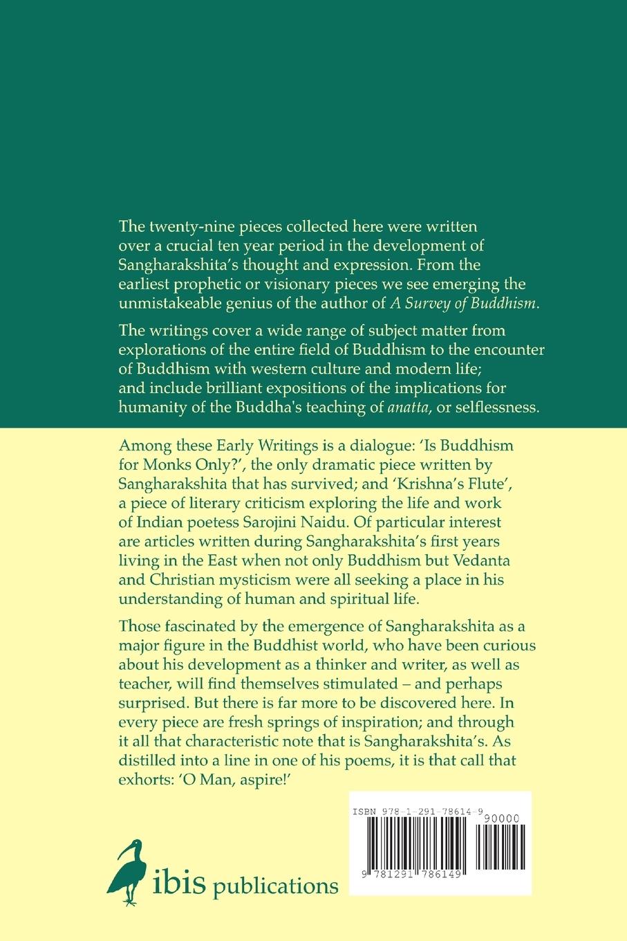 Rückseitencover Early Writings 1944-1954