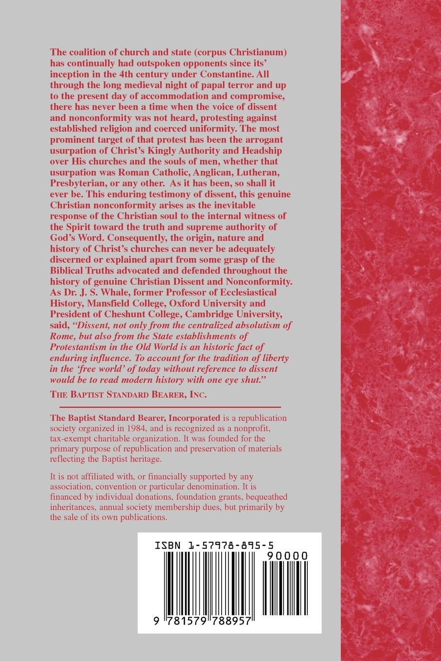Rückseitencover The Early English Dissenters In the Light of Recent Research (1550-1641) - Vol. 2
