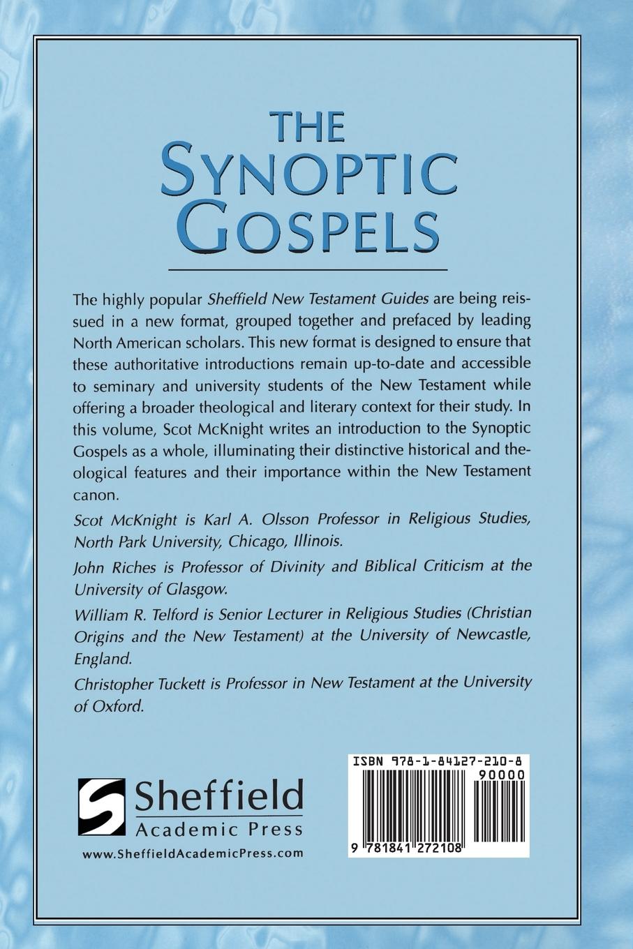 Rückseitencover Synoptic Gospels