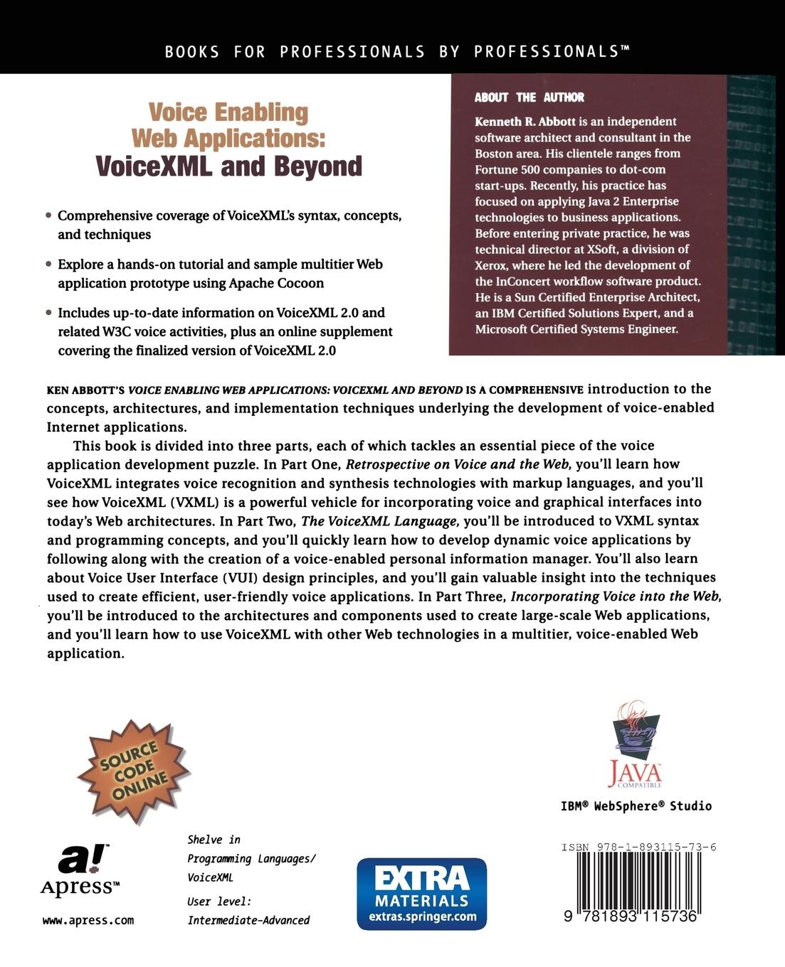 Rückseitencover Voice Enabling Web Applications