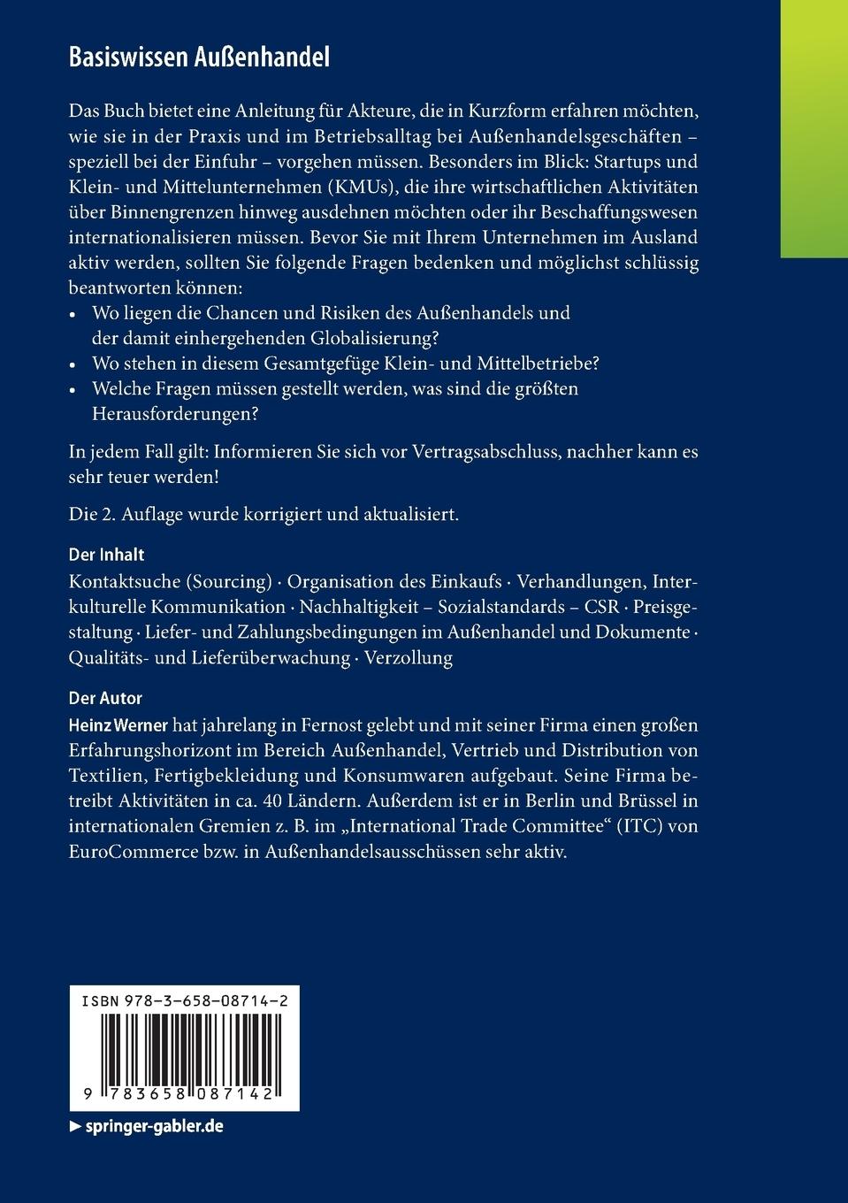 Rückseitencover Basiswissen Außenhandel