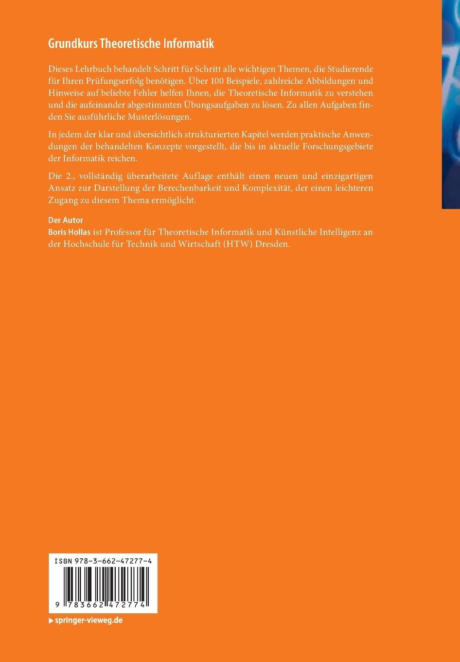 Rückseitencover Grundkurs Theoretische Informatik