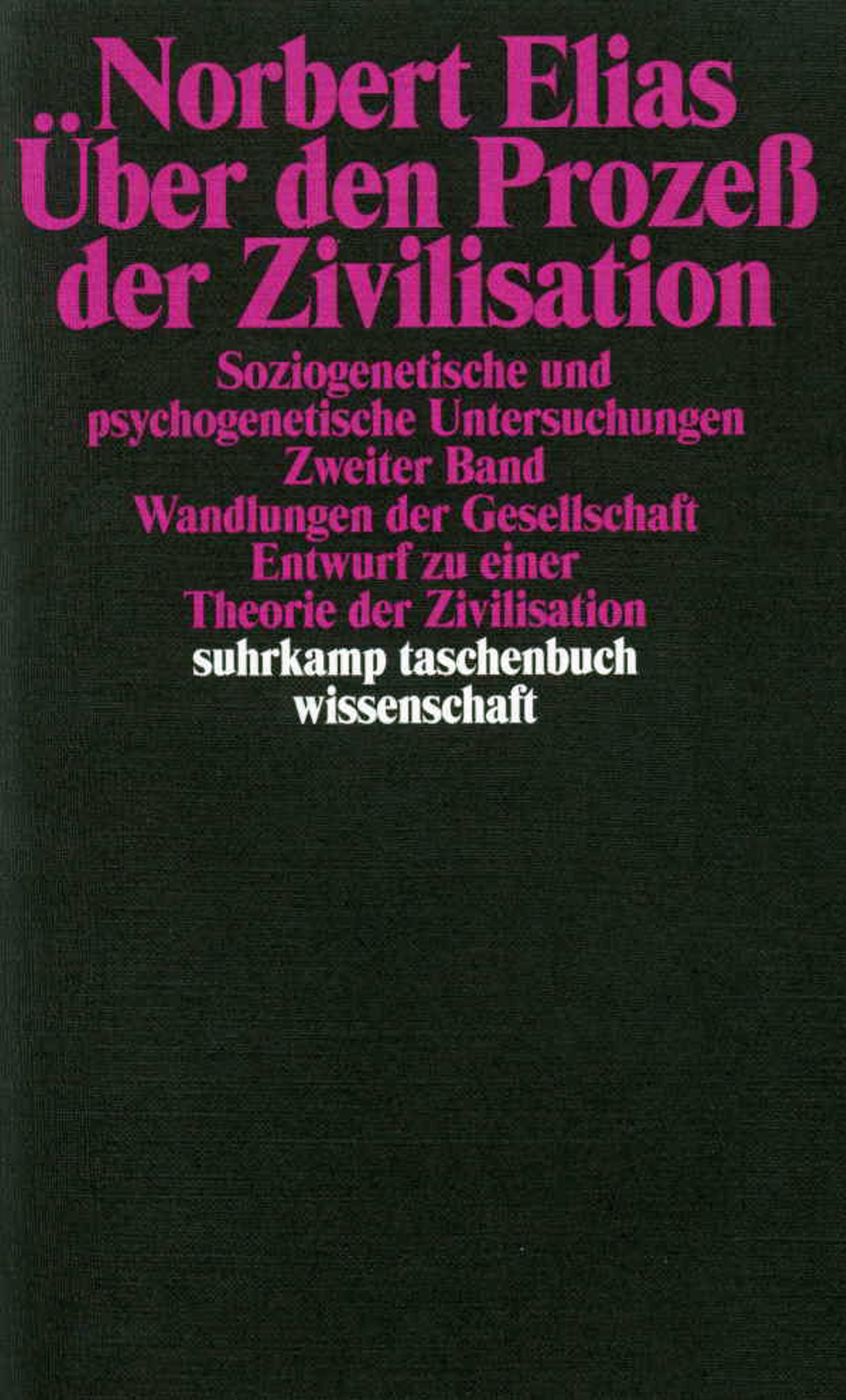 Vorderes Coverbild Über den Prozeß der Zivilisation 2