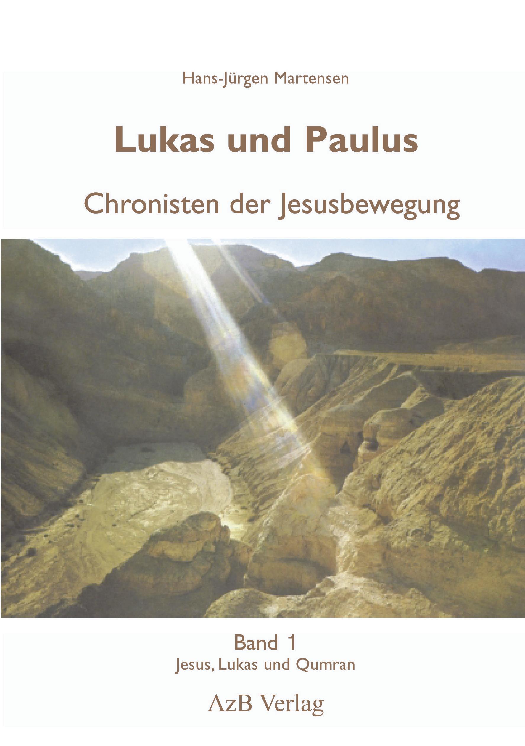 Vorderes Coverbild Lukas und Paulus. Chronisten der Jesusbewegung