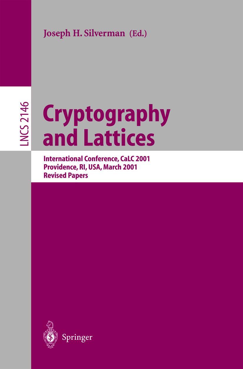 Vorderes Coverbild Cryptography and Lattices