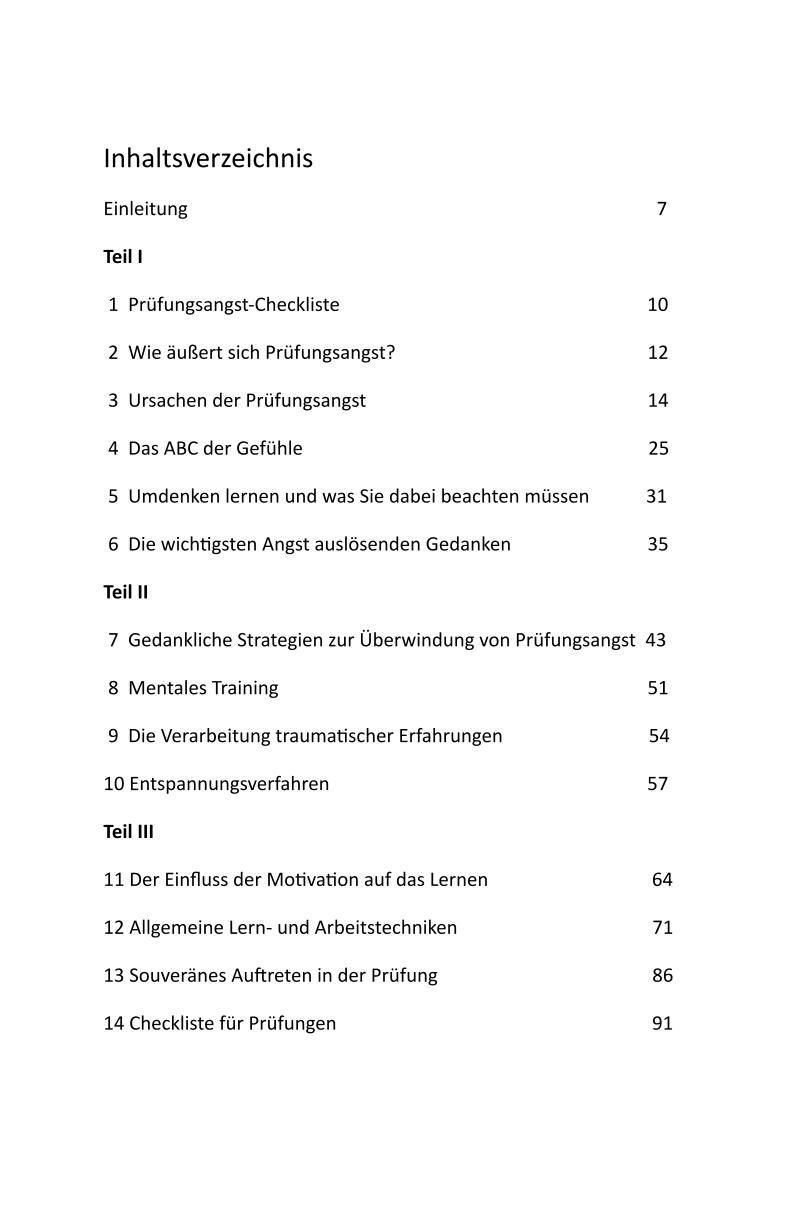 Beispielinhalt (Bild) So überwinden Sie Prüfungsängste