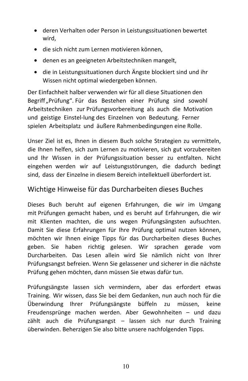Beispielinhalt (Bild) So überwinden Sie Prüfungsängste