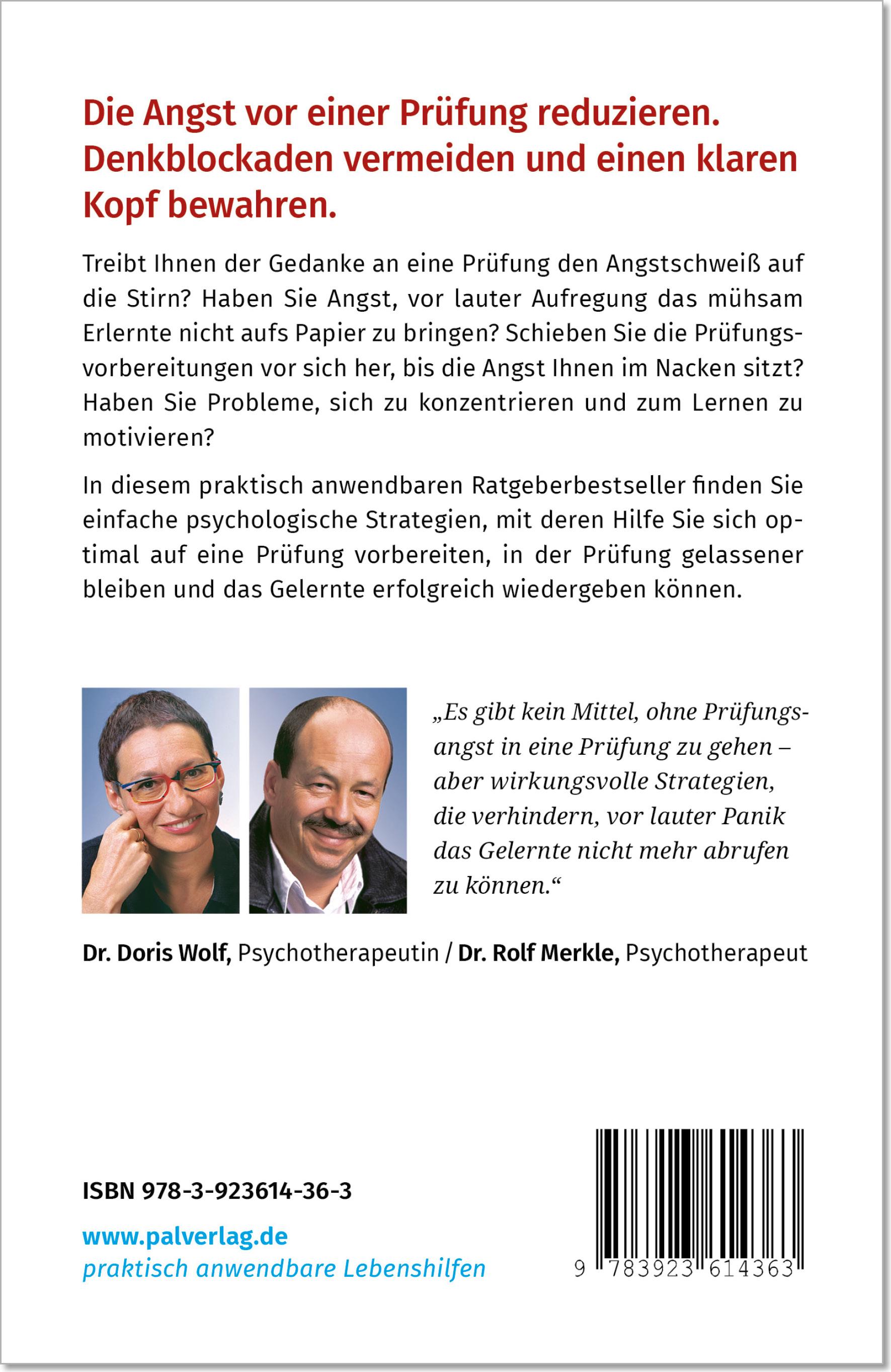 Rückseitencover So überwinden Sie Prüfungsängste