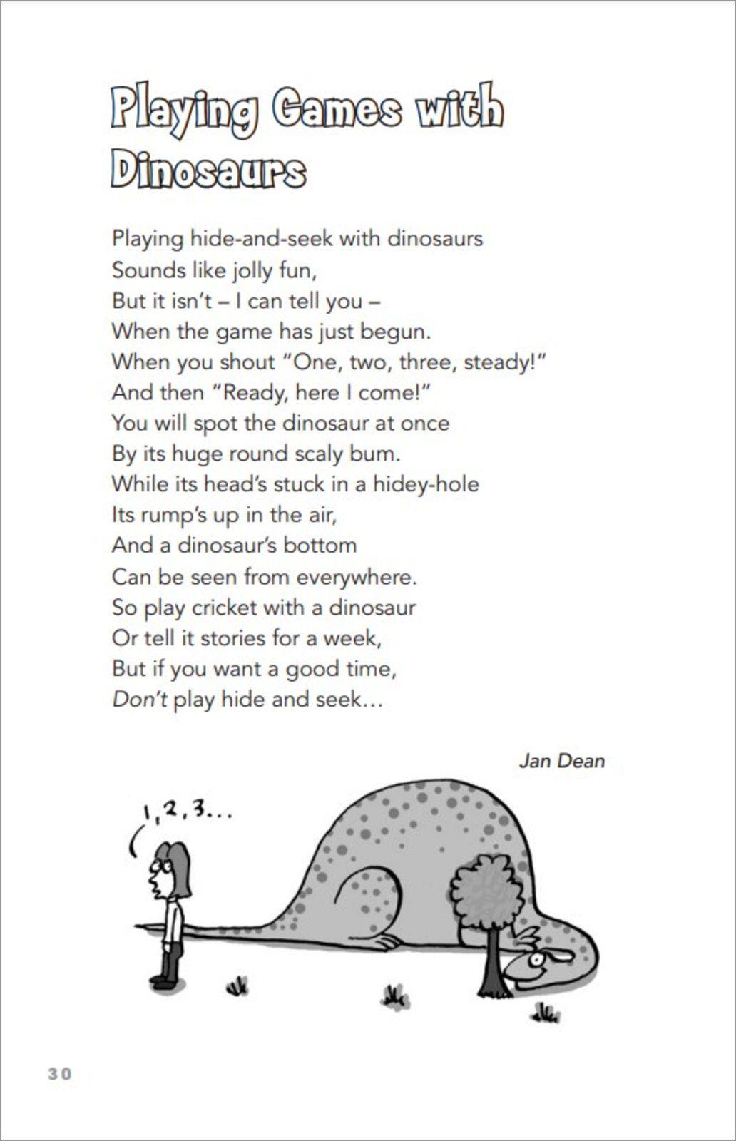 Beispielinhalt (Bild) Dinosaur Poems