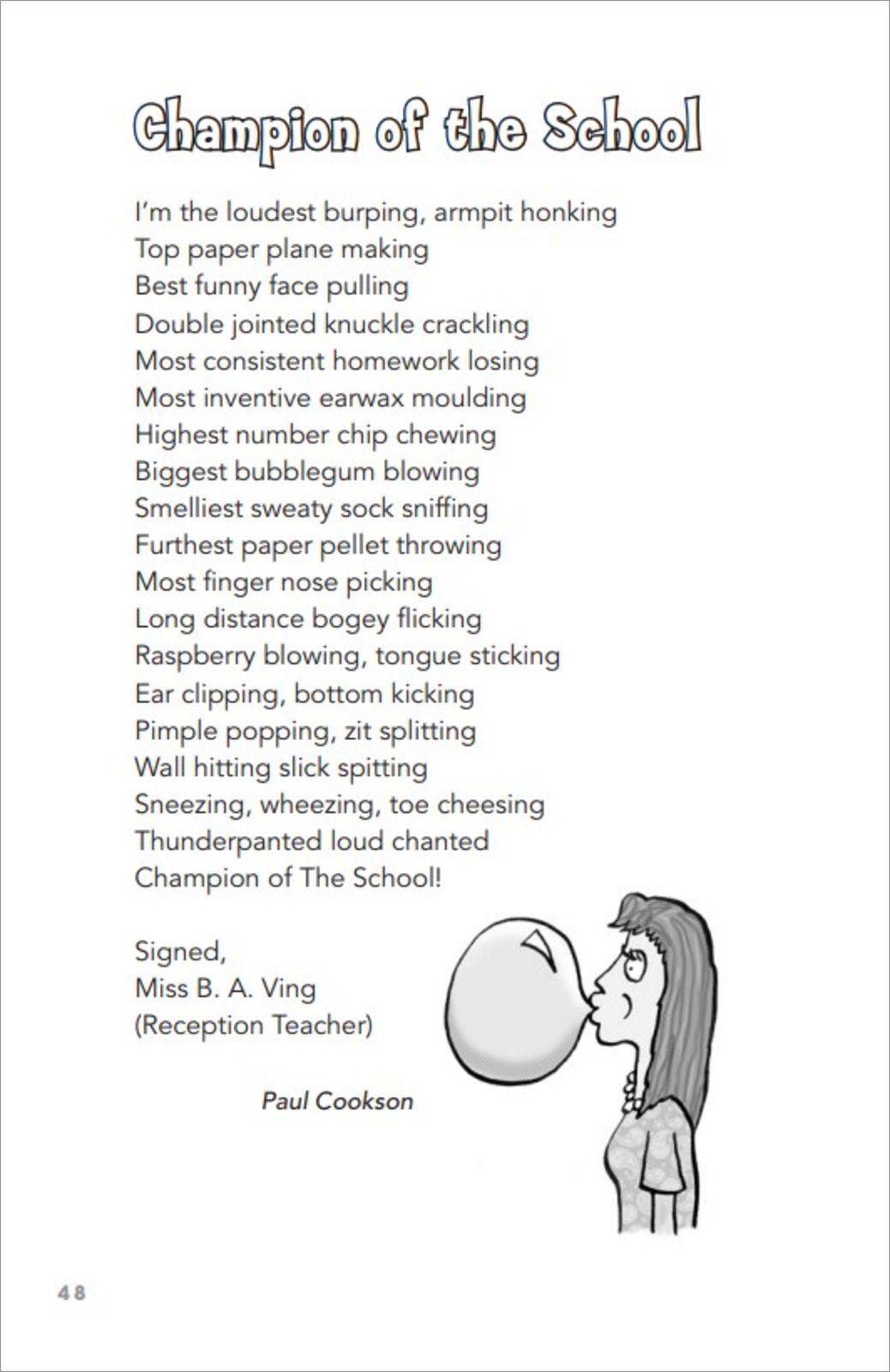 Beispielinhalt (Bild) Disgusting Poems