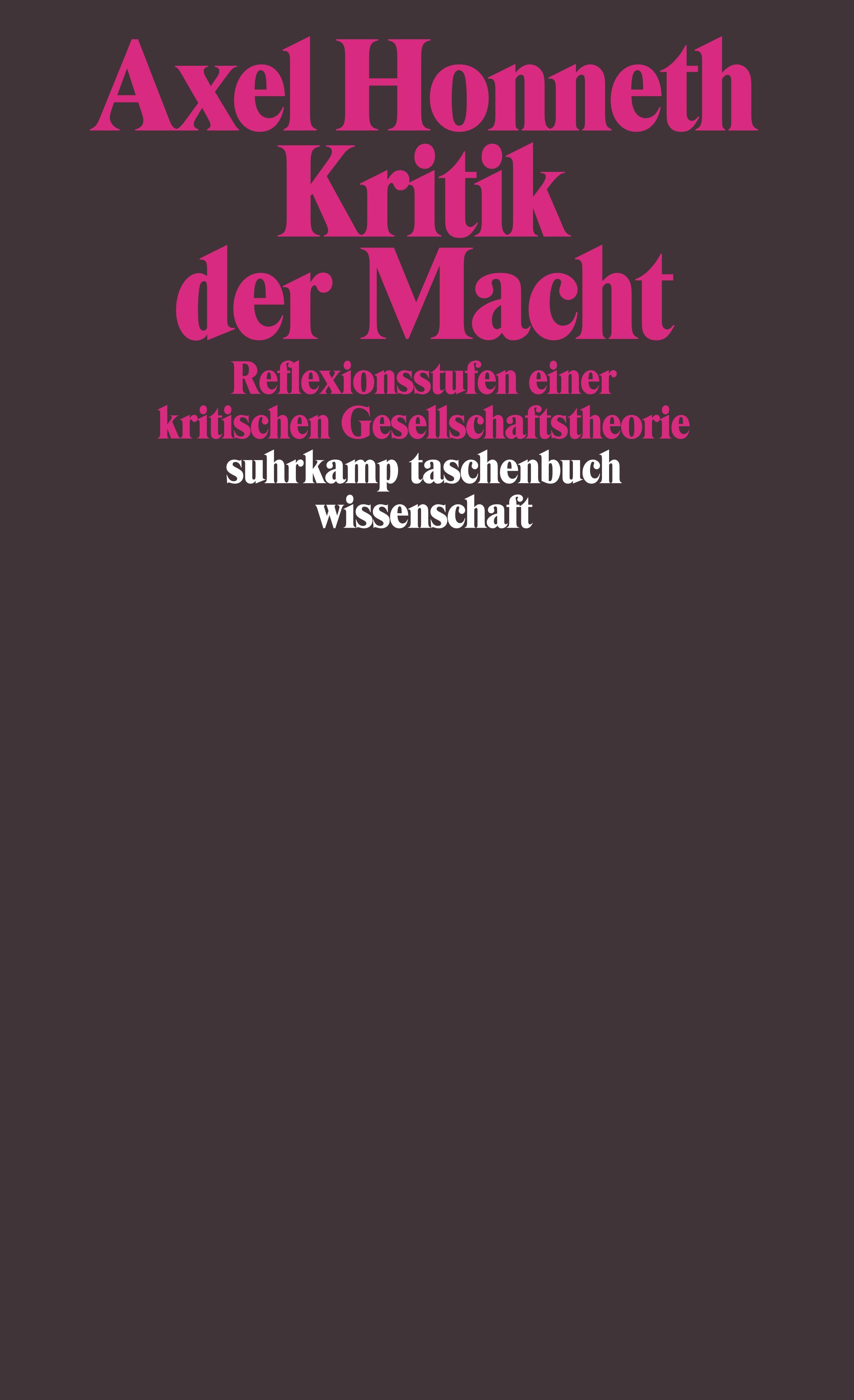 Vorderes Coverbild Kritik der Macht