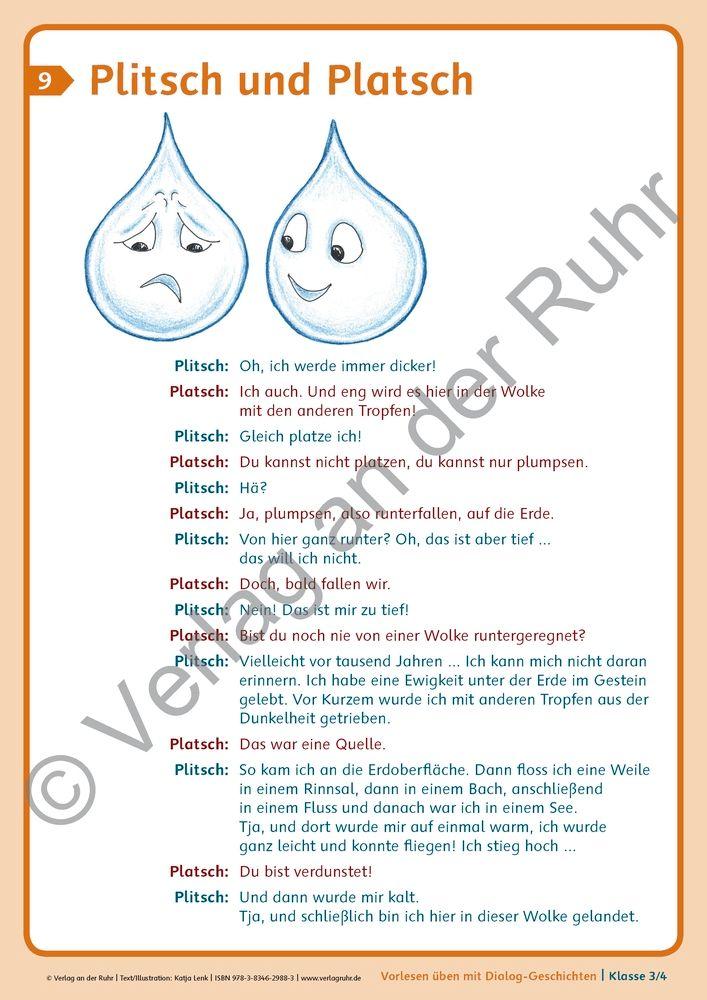 Beispielinhalt (Bild) Vorlesen üben mit Dialog-Geschichten - Klasse 3/4