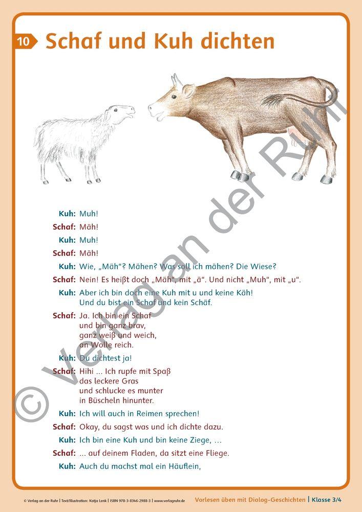 Beispielinhalt (Bild) Vorlesen üben mit Dialog-Geschichten - Klasse 3/4