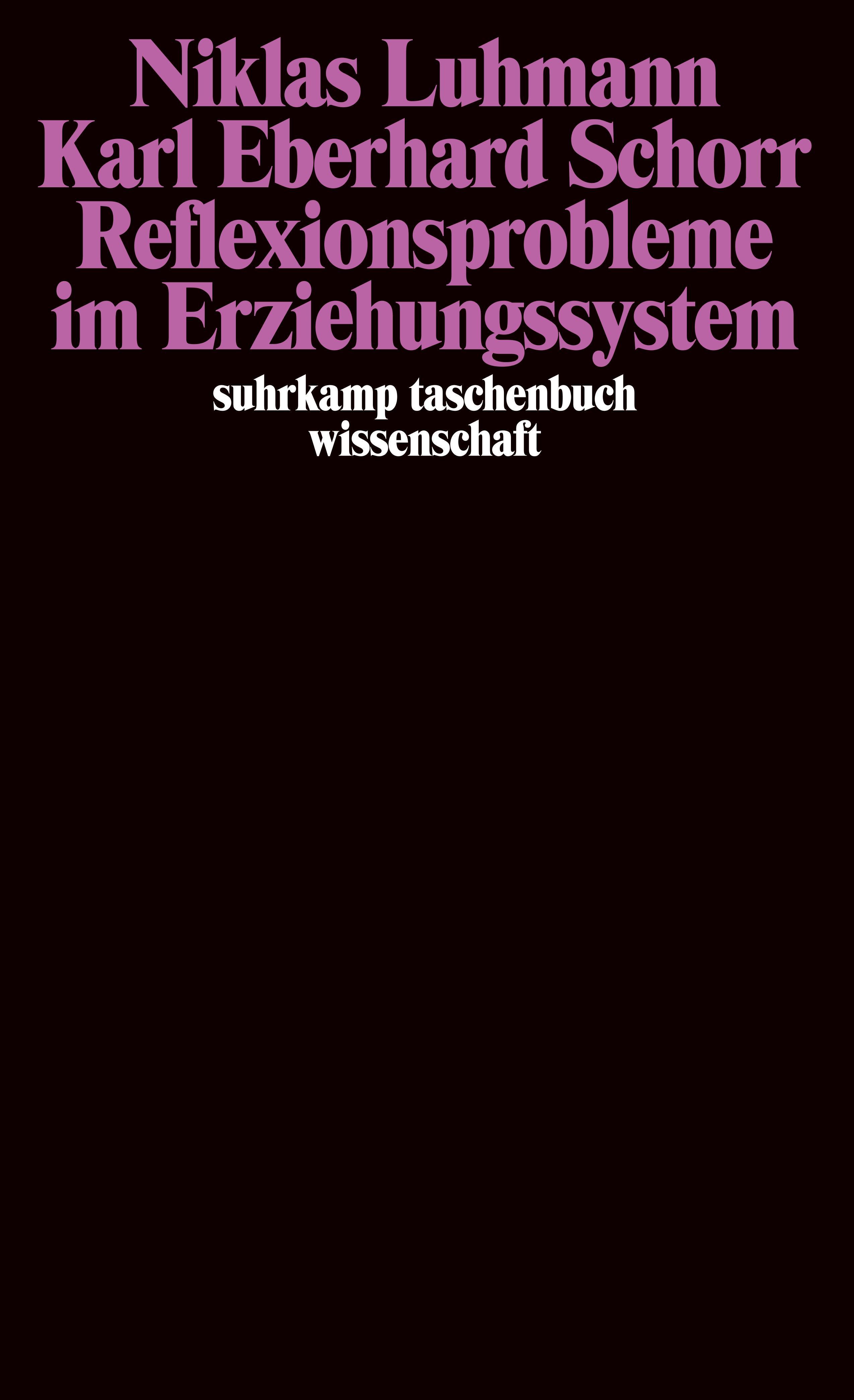 Vorderes Coverbild Reflexionsprobleme im Erziehungssystem