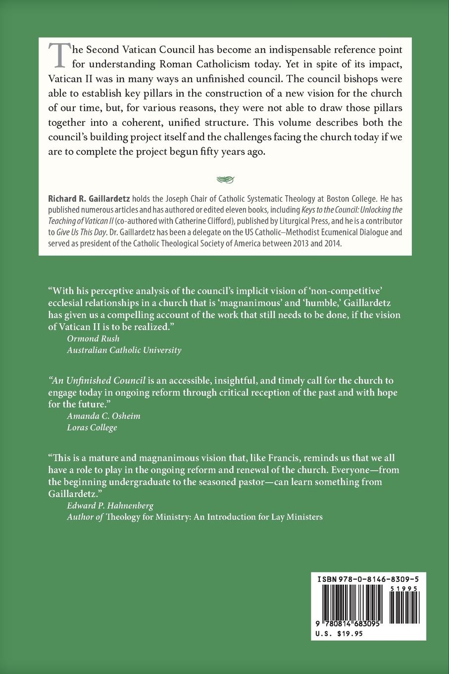 Rückseitencover Unfinished Council