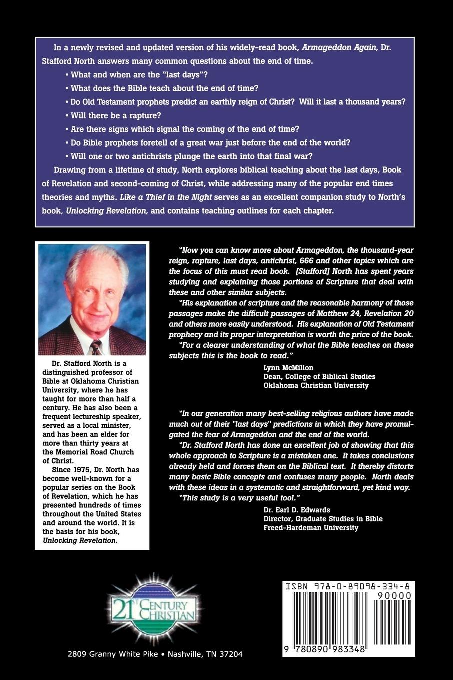 Rückseitencover Like a Thief In the Night