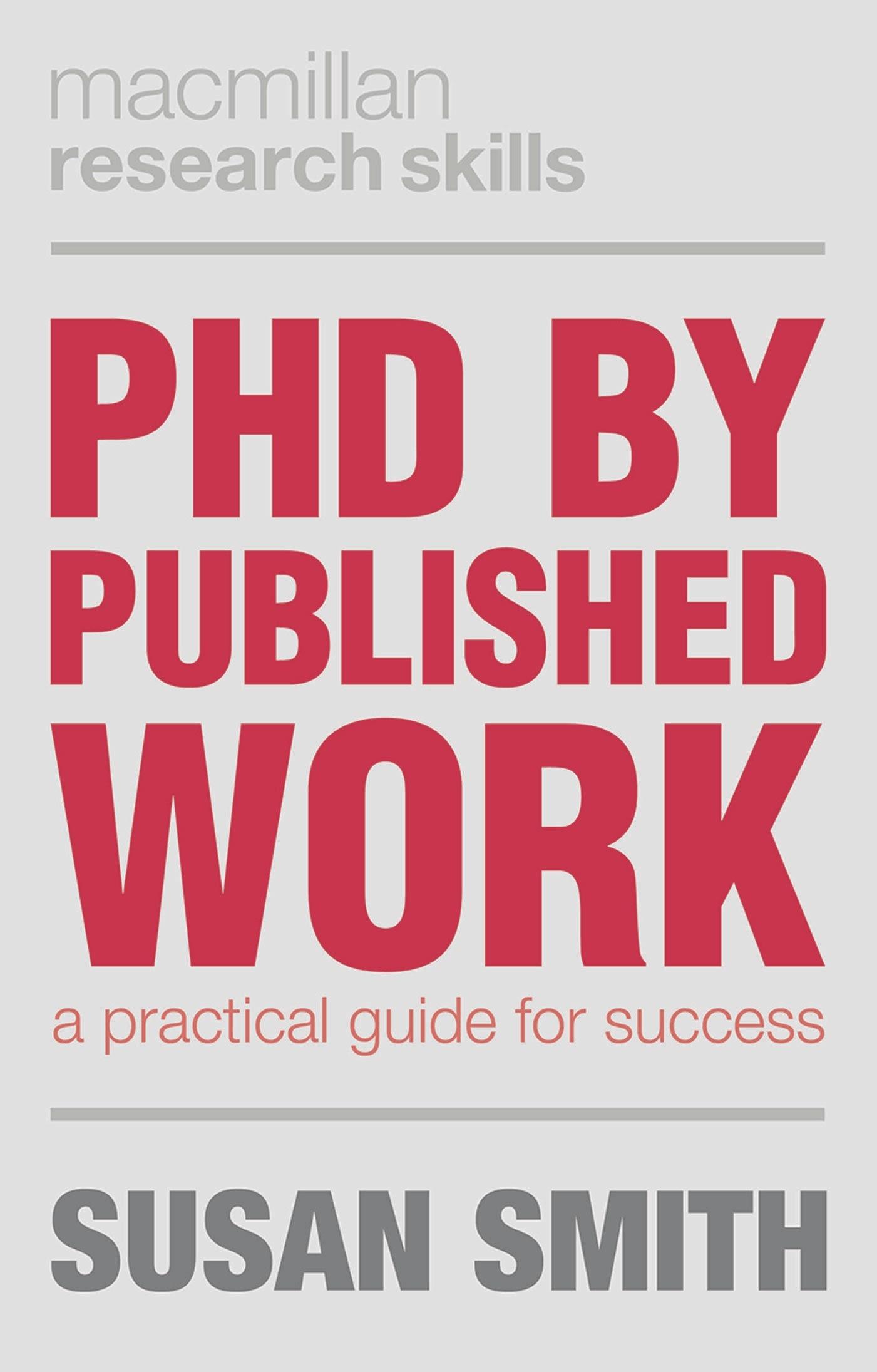 Vorderes Coverbild PhD by Published Work