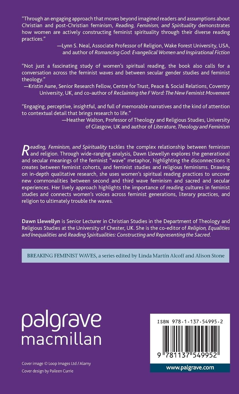Rückseitencover Reading, Feminism, and Spirituality