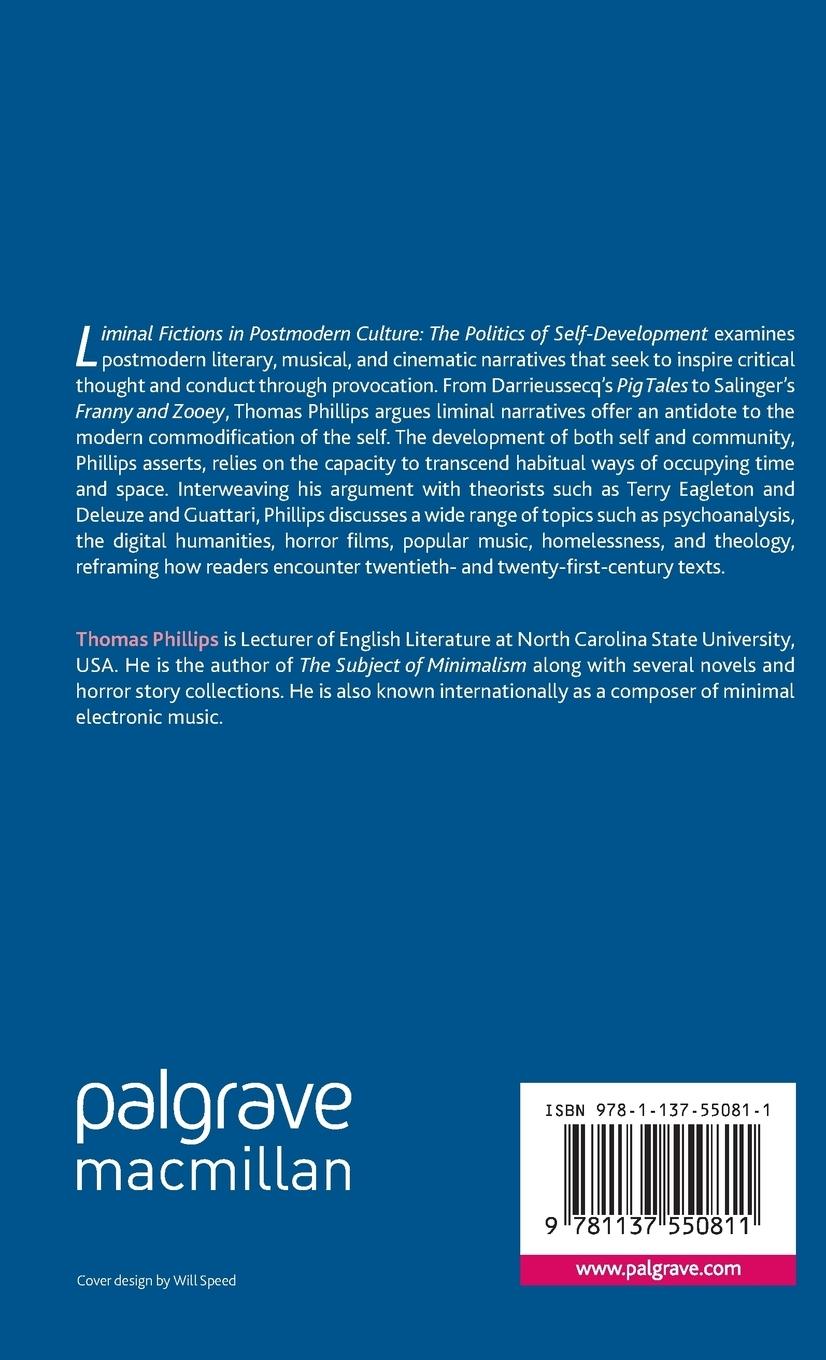 Rückseitencover Liminal Fictions in Postmodern Culture