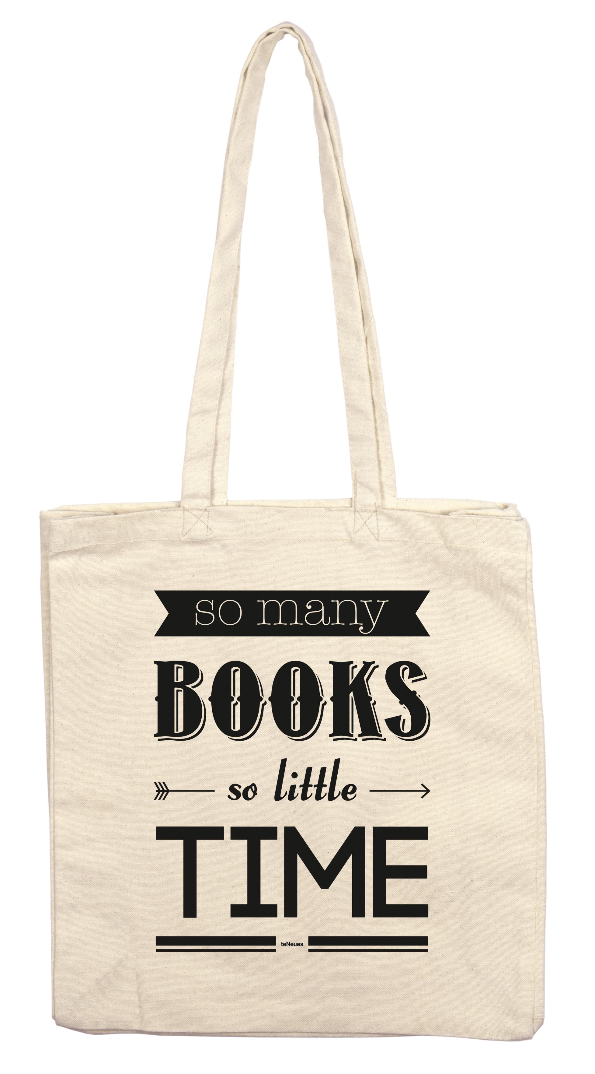 Vorderes Coverbild Stofftasche So many books so little Time