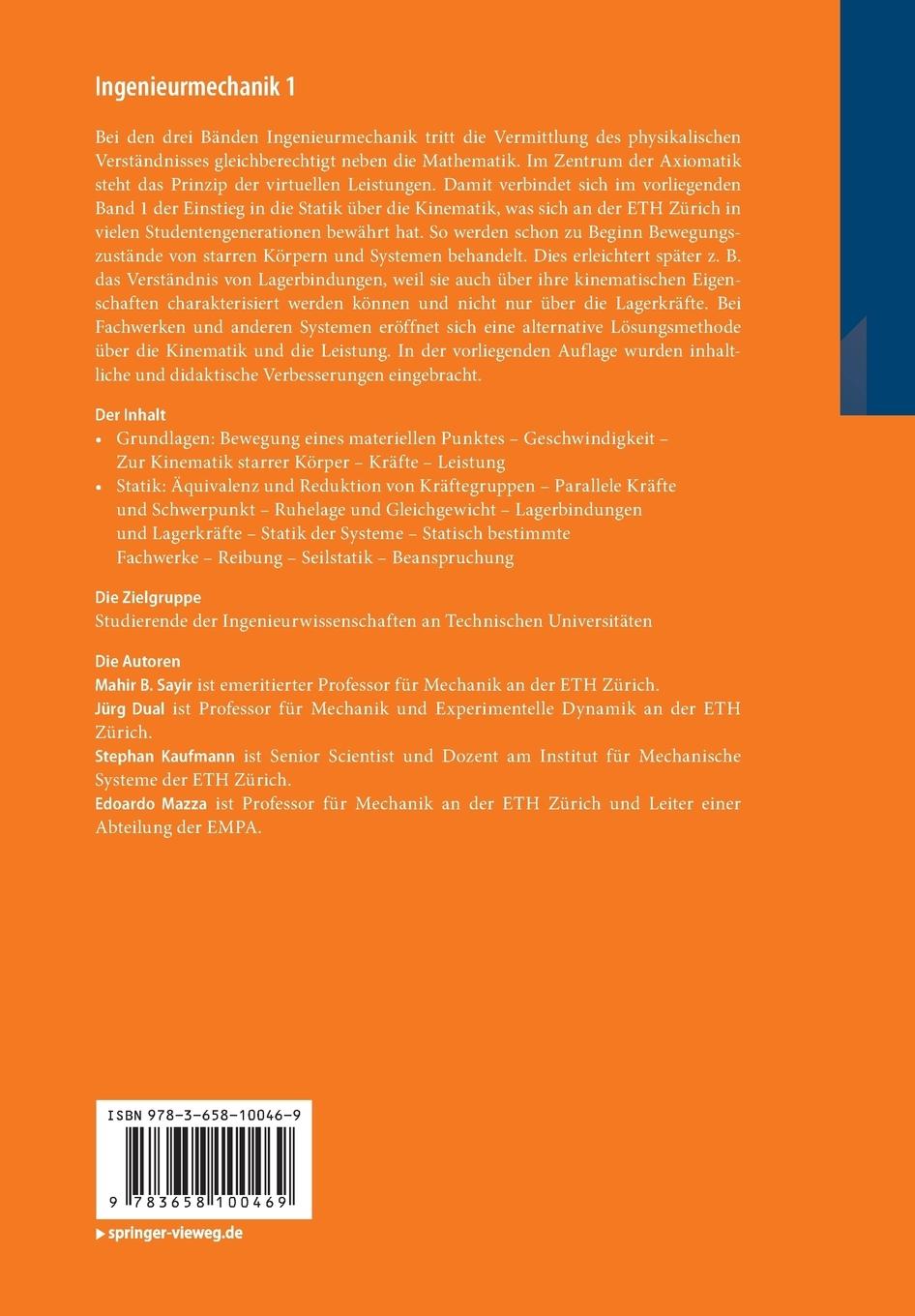 Rückseitencover Ingenieurmechanik 1