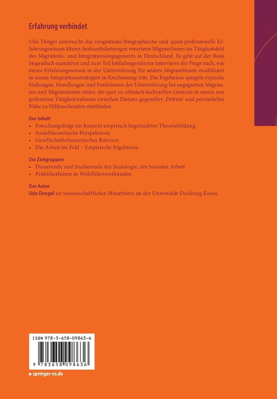 Rückseitencover Erfahrung verbindet