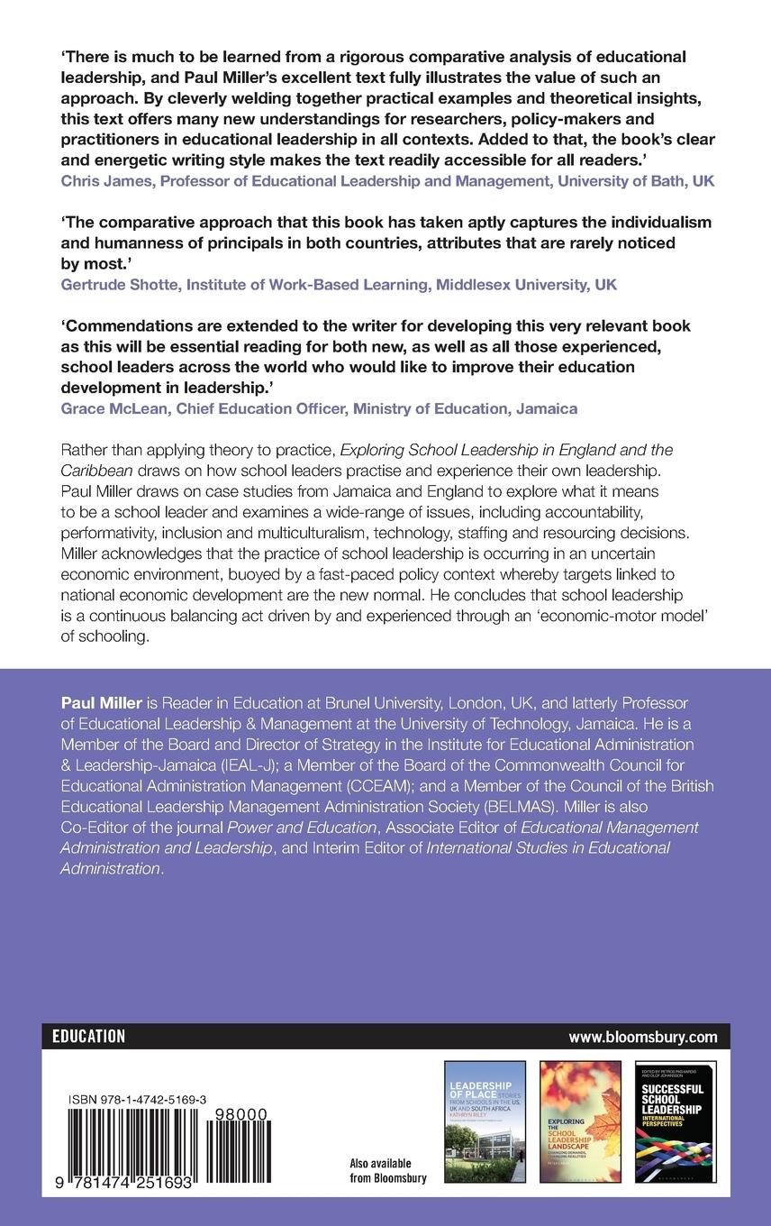 Rückseitencover Exploring School Leadership in England and the Caribbean
