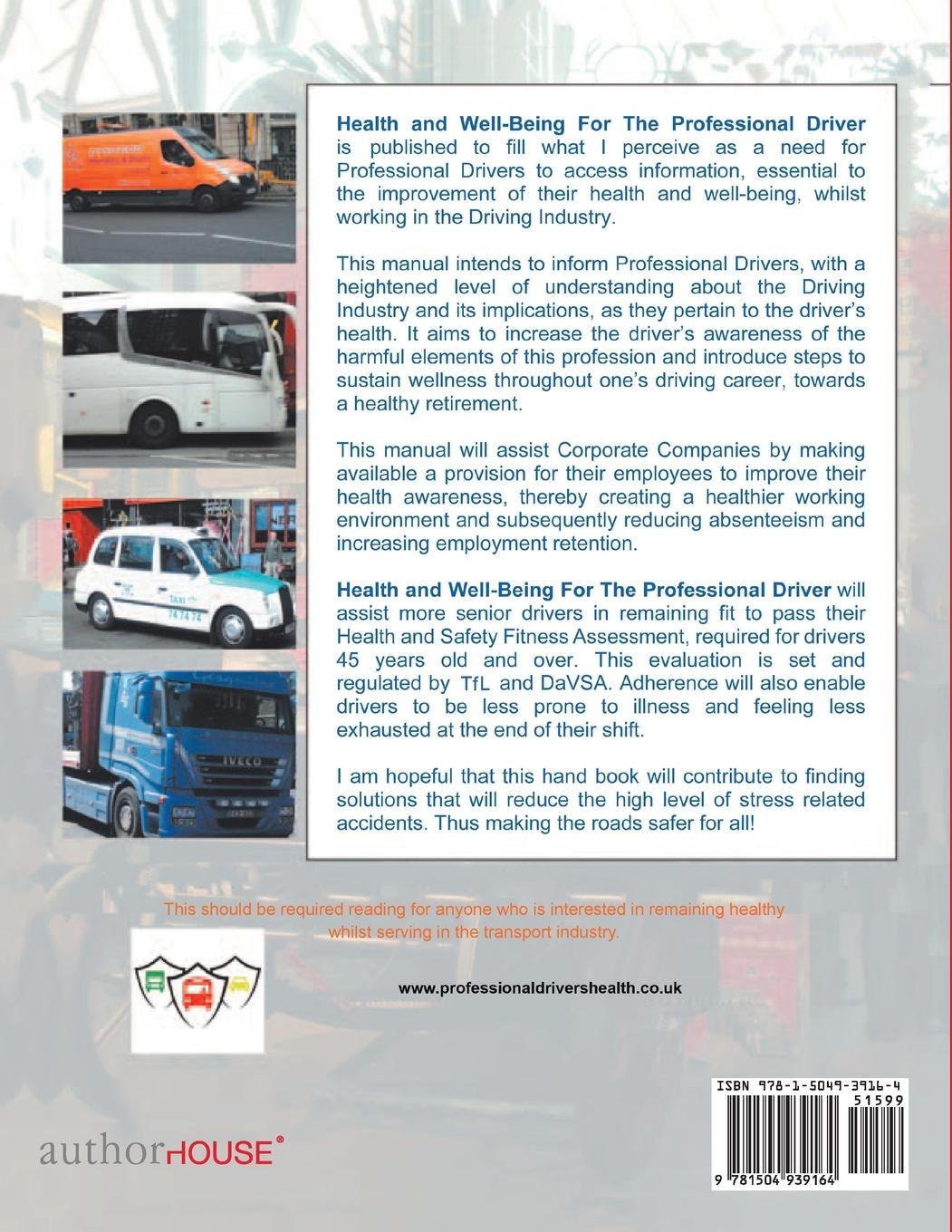 Rückseitencover Health & Well-Being For The Professional Driver