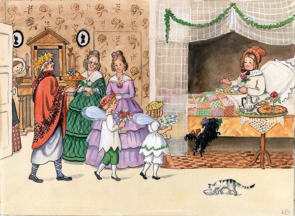 Beispielinhalt (Bild) Tante Brauns Geburtstag