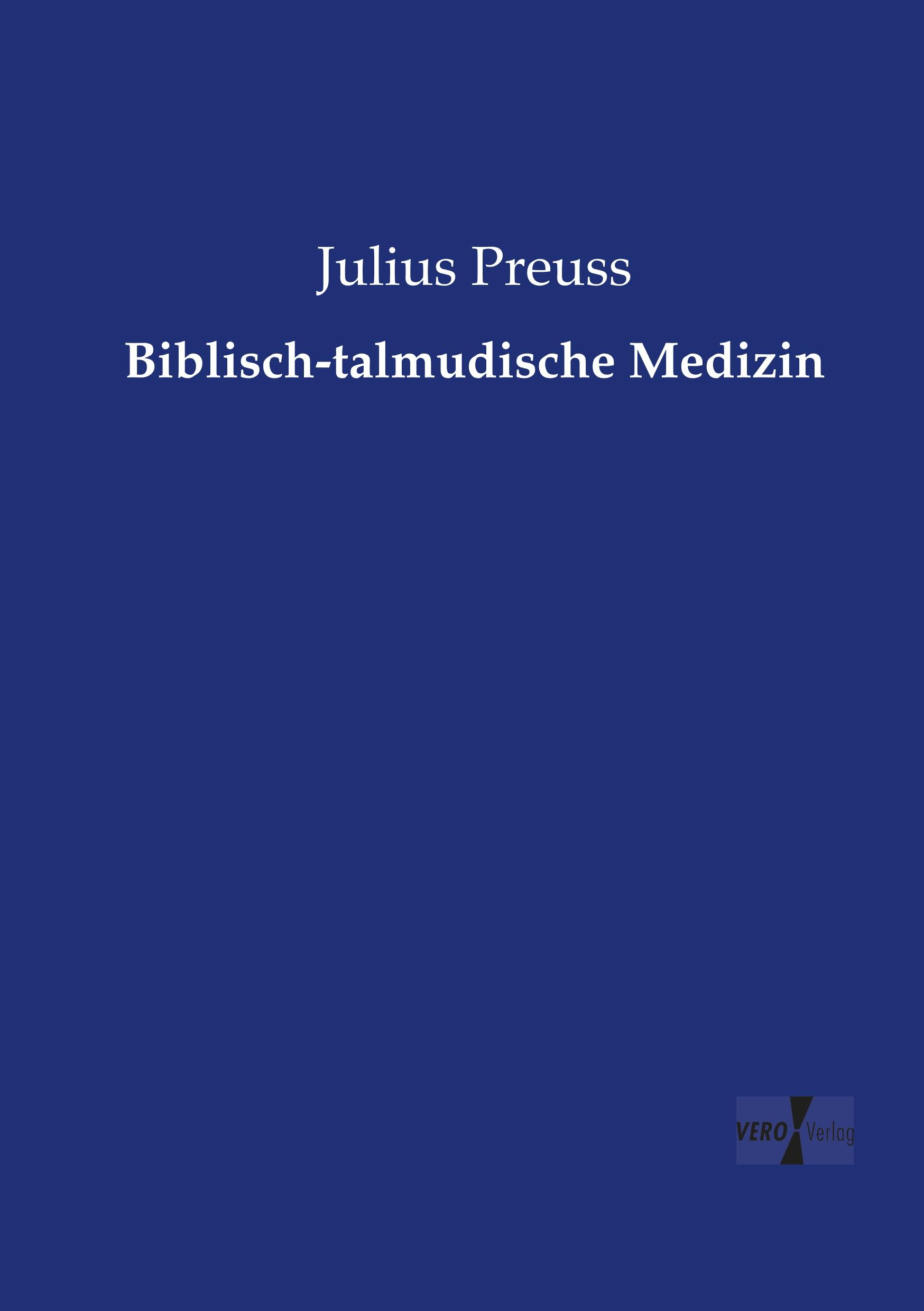 Vorderes Coverbild Biblisch-talmudische Medizin