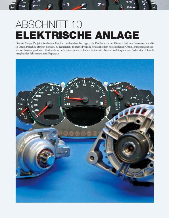Beispielinhalt (Bild) Das Porsche Boxster 986/987 Schrauberhandbuch