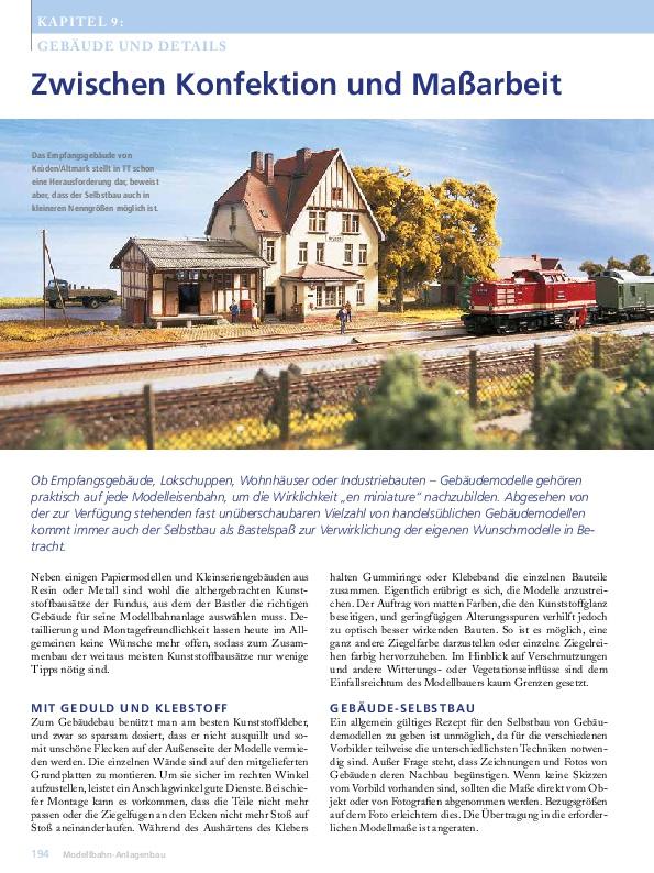 Beispielinhalt (Bild) MIBA Modellbahn-Anlagen