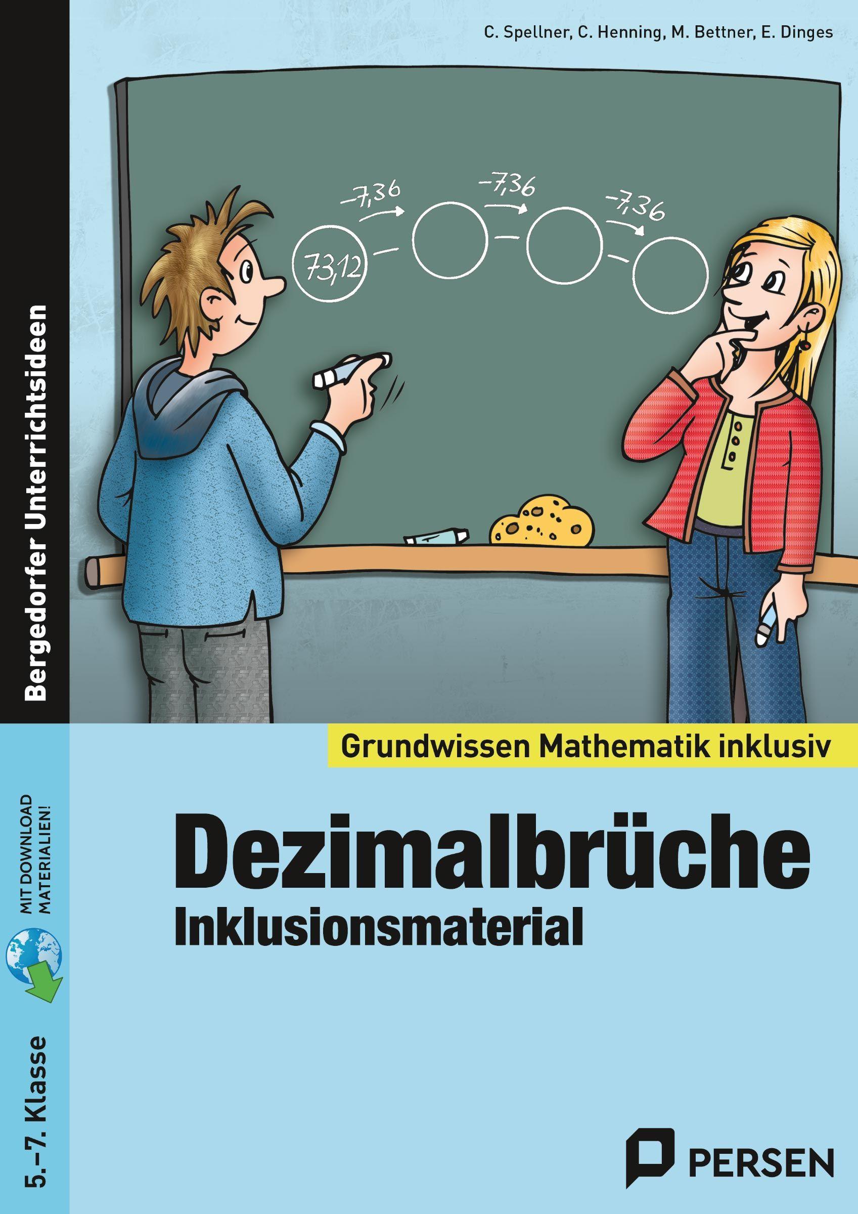 Vorderes Coverbild Dezimalbrüche - Inklusionsmaterial