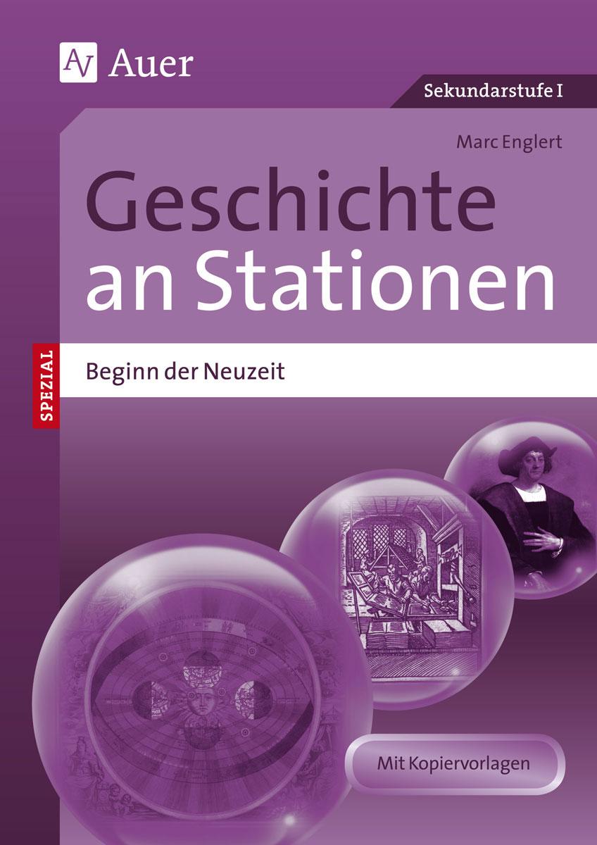 Vorderes Coverbild Geschichte an Stationen Beginn der Neuzeit