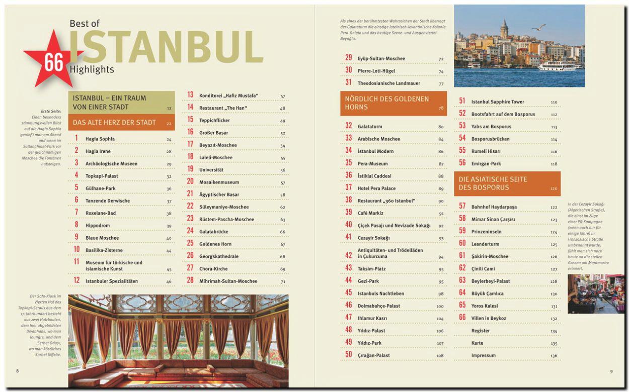 Beispielinhalt (Bild) Best of ISTANBUL - 66 Highlights