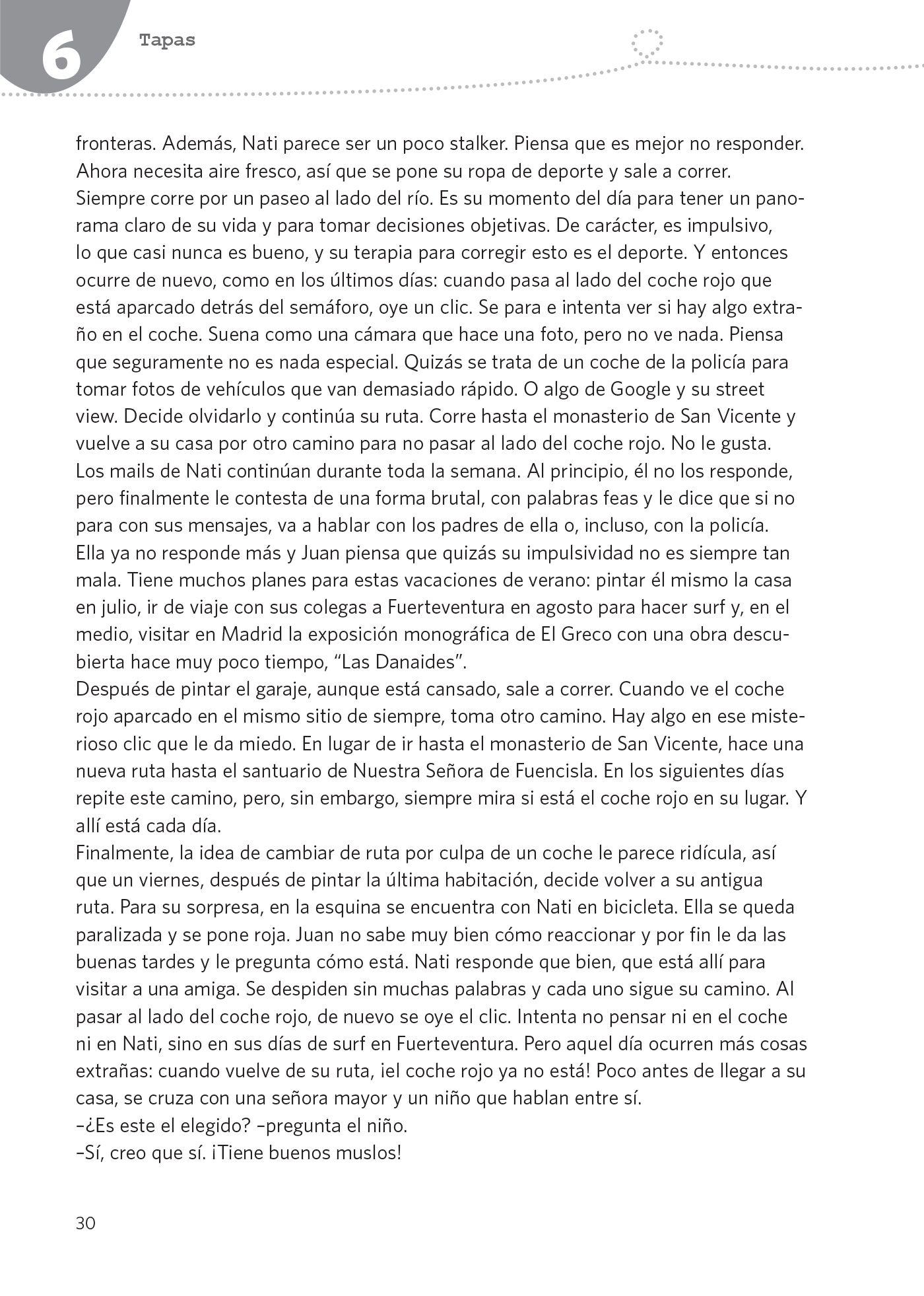 Beispielinhalt (Bild) PONS Hörbuch De repente, un grito en la noche