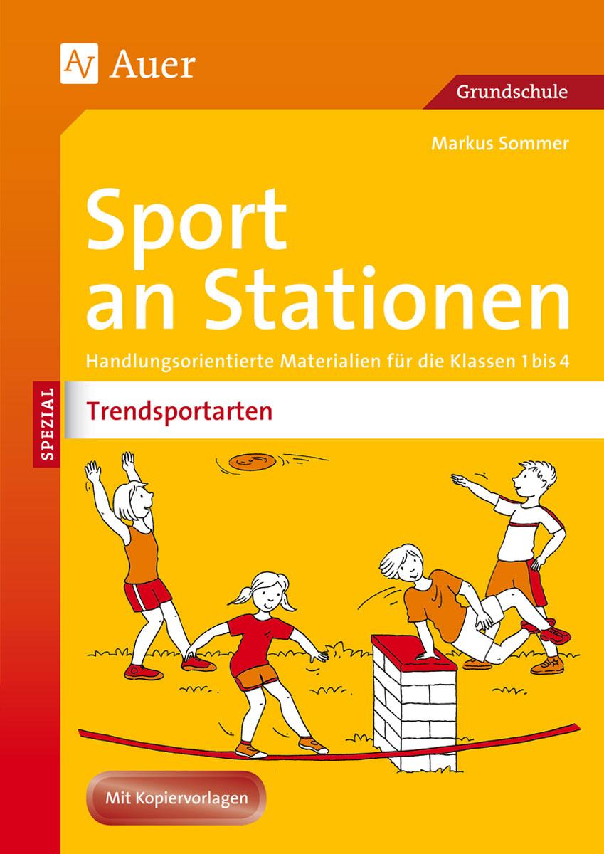 Vorderes Coverbild Sport an Stationen Spezial Trendsportarten 1-4