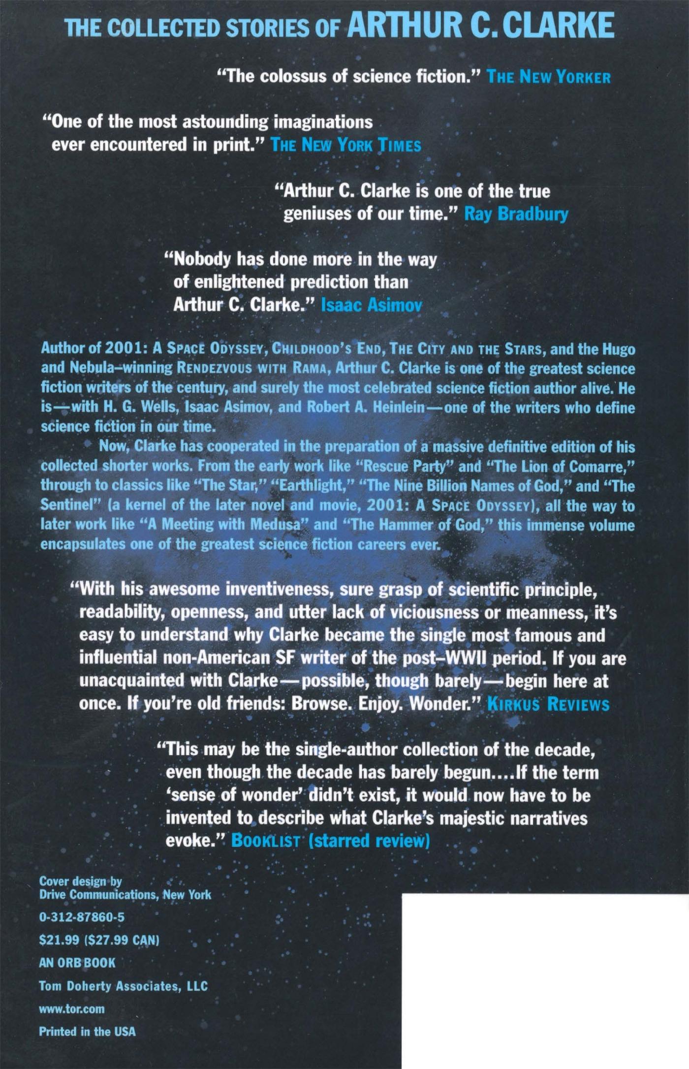 Rückseitencover The Collected Stories of Arthur C. Clarke
