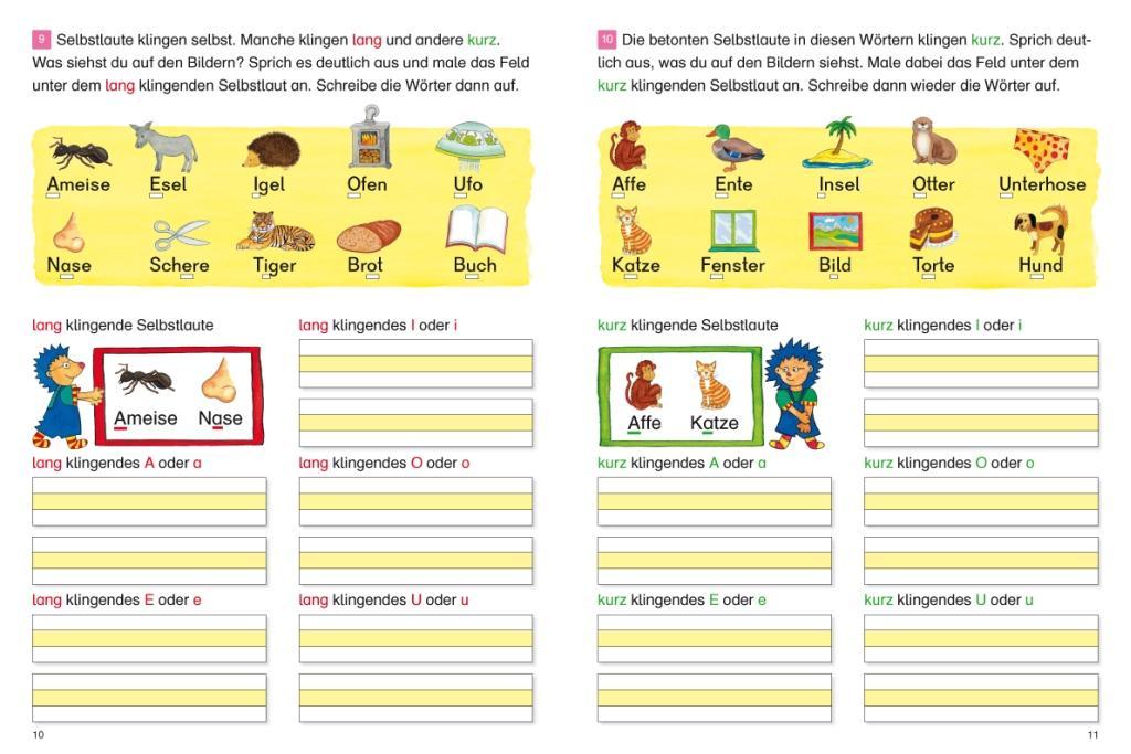 Beispielinhalt (Bild) Fragenbär - Richtig schreiben 1./2. Klasse
