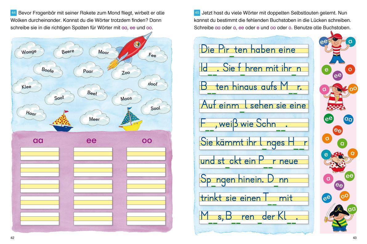 Beispielinhalt (Bild) Fragenbär - Richtig schreiben 1./2. Klasse