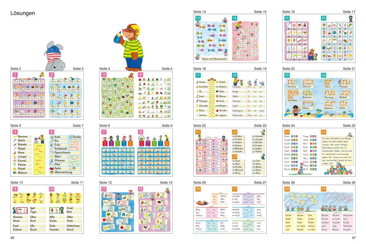 Beispielinhalt (Bild) Fragenbär - Richtig schreiben 1./2. Klasse