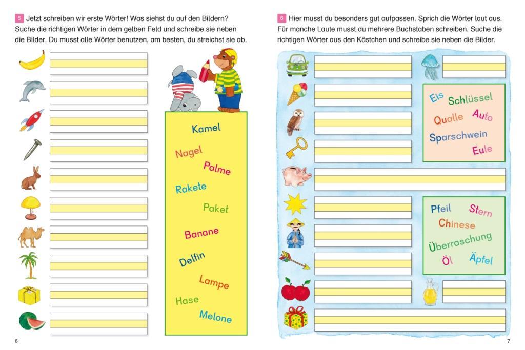 Beispielinhalt (Bild) Fragenbär - Richtig schreiben 1./2. Klasse