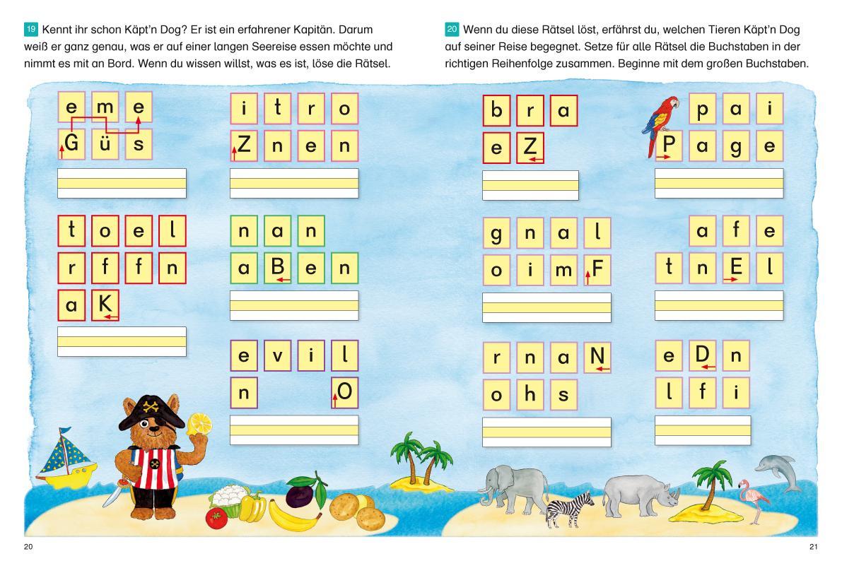 Beispielinhalt (Bild) Fragenbär - Richtig schreiben 1./2. Klasse